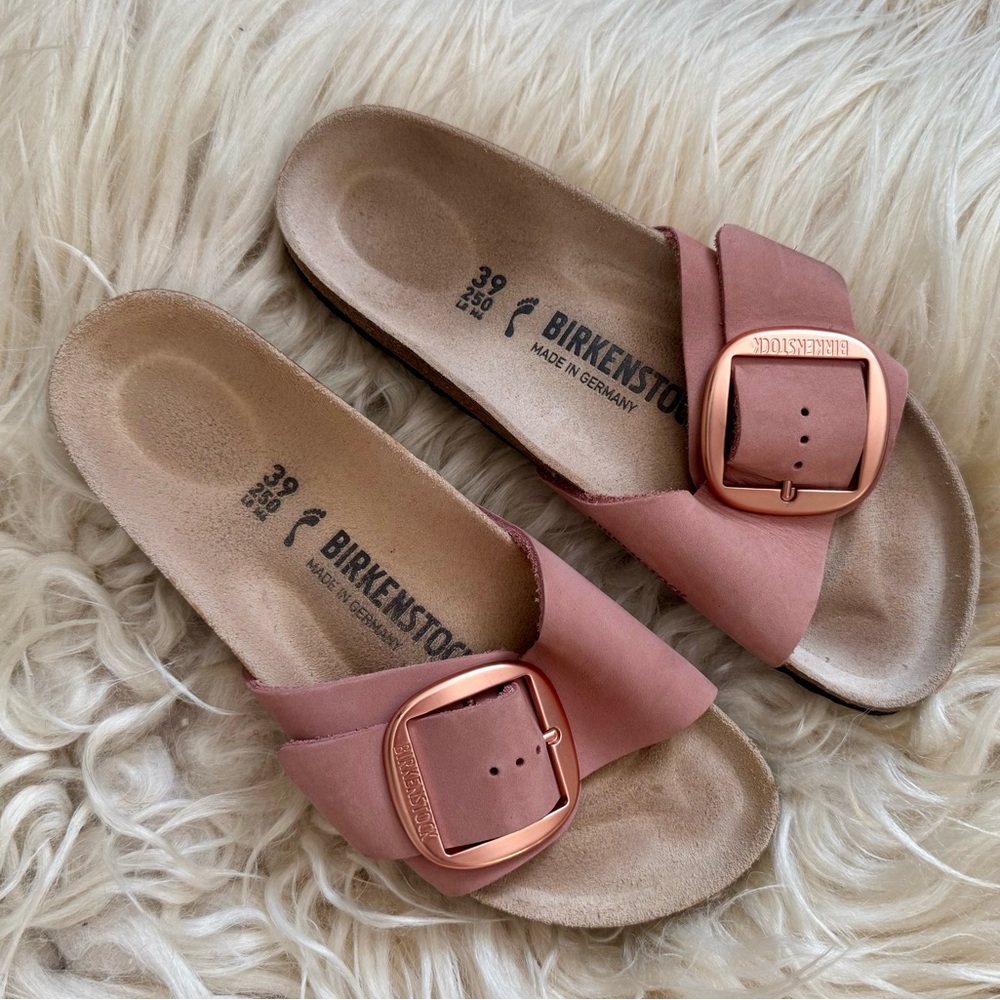 Birkenstock Madrid Big Buckle Rose Pink Sandals